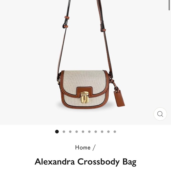 Olivers Crossbody Bag Tan and Cream Two-Tone Design - Picture 2 of 4